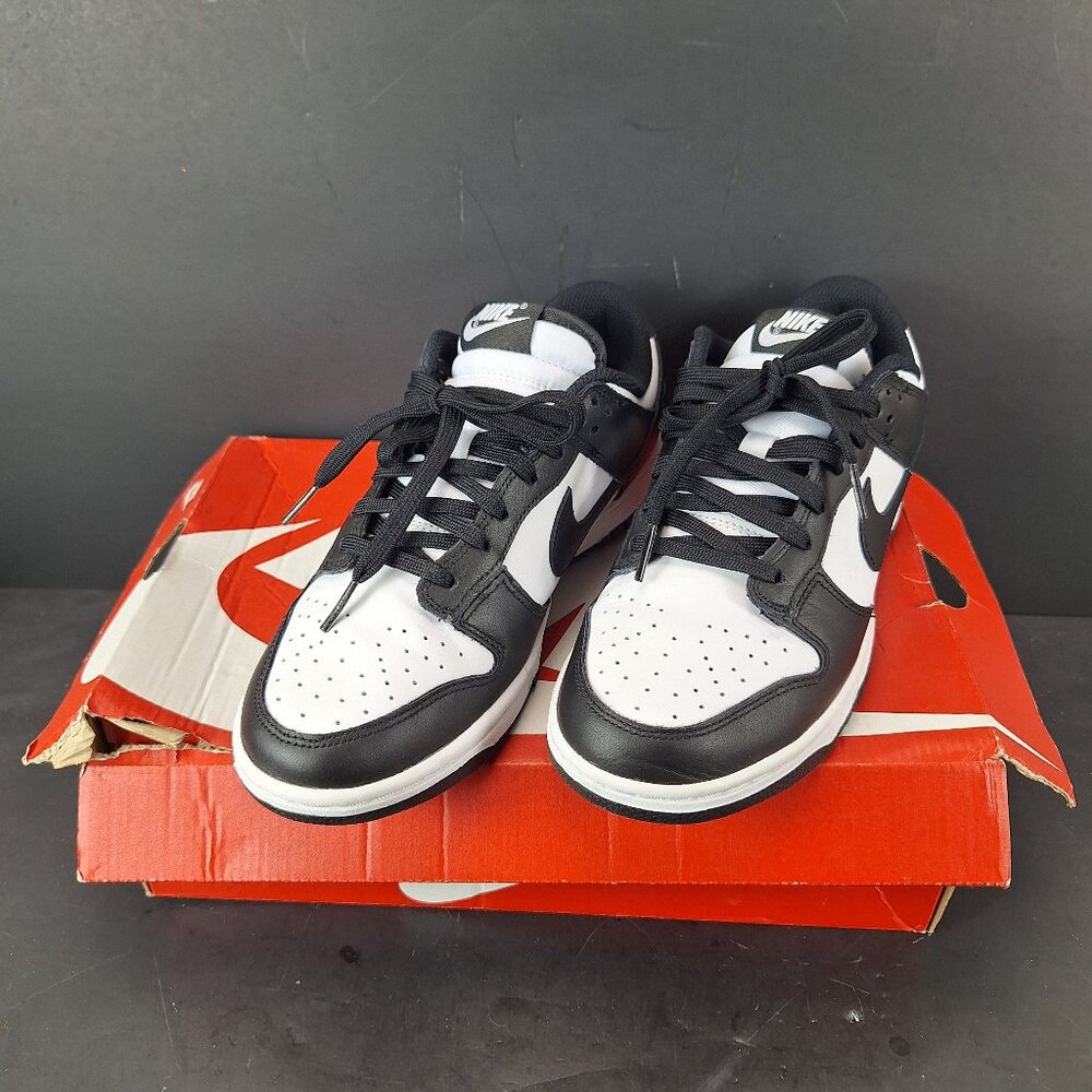 Nike Dunk Low Panda Shoes Womens 8.5 Sneakers Low Top Black White DD1503-101